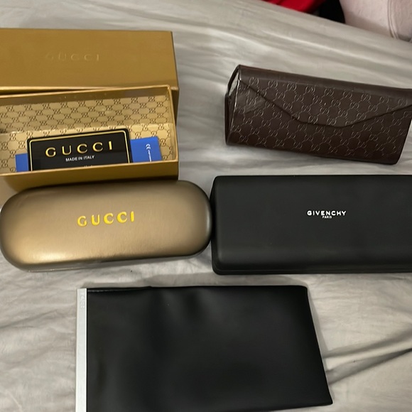 GUCCI FENDI GIVENCHY SUNGLASSES CASE CASES USED LOT